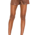 David Lerner NWTS Revolve Pleated Brown Shorts Photo 0