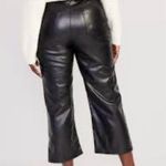 CeCe  Faux Leather Cropped Wide Leg Pants Photo 11