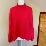 BP Pink Knit Mock Neck Long Balloon Sleeve Sweater Extra Small Photo 1
