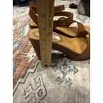 Steve Madden Luna Wooden Clog Ankle Strap Platform Y2K Heeled Sandals Size 8 Photo 5