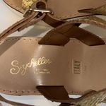 Seychelles  Platform Slingback SANDALS Metallic Gold Snake Print Women’s 7 Photo 5