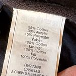 J.Crew EUC  Navy Chevron Tweed Side Snap Topper Jacket Medium Photo 10