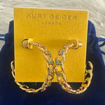 Kurt Geiger  Pave Crystal‎ Hoop Earrings Photo 0