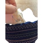 Harper Heritage  Blue Smocked Bodice Dress‎ Short Sleeve Mini Dress Photo 5