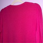 Pink Cashmere Wool Silk Blend Sweater V Neck Long Sleeve Size M Photo 7