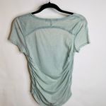 Free People FP We the Free Green Tee Shirt Ruched Sides Scoop Neck Sz Small Photo 4