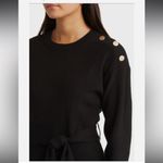 Charles Henry  Black Long Sleeve Sweater Dress Photo 2