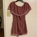 Style House Ruffled Off-Shoulder Romper Photo 2