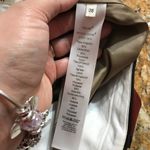 CELINE  Red & Beige Leather/Wool Pants sz38… Photo 6