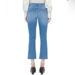 frame denim NWT Le Crop Mini Boot Raw Stagger Chew Jeans Sz 25 Photo 2
