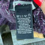 NWT FYLO Woman’s XXL Deep Purple Multi Colored Knit Cardigan Business Casual Fun Photo 9