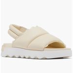 Sorel Viibe Slingback Sandals White Honey Leather Size 8.5 NWT Photo 1