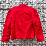 Vintage 80s 90s that’s me USA red puff sleeve double breasted blazer SMALL? Photo 2