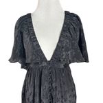 Free People Ethereal Witchy Fairy Cha Cha Maxi Dress Black Large Bohemian Goth Photo 9