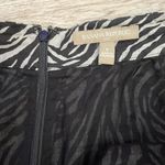 Banana Republic Black & White Zebra Print Zip Back Lined Mini Skirt Size 4 Photo 8