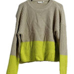 All in Favor  women’s medium crochet color block‎ sweater ￼ Photo 0