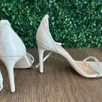 Journee Collection Zoya Heels Womens 9 Off White Square Toe Rhinestone Strap NEW Photo 6