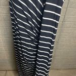 Old Navy  Womens Black White Long Sleeve Striped Maternity Midi Dress Size Medium Photo 1