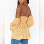Show Me Your Mumu NWT Rare Nita Gold Dot Top Photo 2
