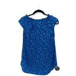 Isaac Mizrahi IMNYC Blue Dot Ruffle Sleeveless Blouse – Size M Photo 2