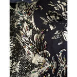 Soft Surroundings  Nave Linen Blend Midi Shirt Dress Bead embellished Navy Blue M Photo 3