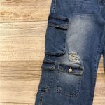 Love Cult Denim Cargo Jeans Blue Size 12 Photo 1