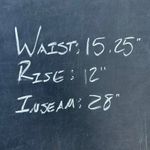 Paige  Jeans Stella Straight Leg High Rise Black Dark Wash Denim Jeans w/ Raw Hem Photo 6