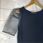 BB Dakota by Steve Madden • Blouse • Puff Sheer Sleeves • Black • Small Photo 3