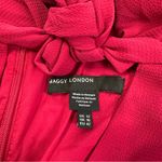 Maggy London Women's Tie Neck Bubble Crepe Fit and Flare Long Sleeves Dress Photo 7