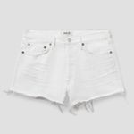 AGOLDE Parker Vintage Cutoff Cream repose Jean Shorts Photo 1