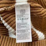 Old Navy  Tan White Knit Halter Top Stripe Sweater Tank Size L Petite Photo 3