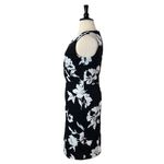 White House | Black Market Sheath Dress Wrap Top V-neck Black Floral Women’s 14 Photo 4