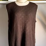 Dress Barn  brown knit sweater vest Photo 0