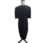 Debra Michaels Dress Womens Size 12 Black Sheath‎ Short Sleeve Professional Chic Photo 3