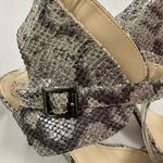 Vince Camuto Tarma Faux Snakeskin Leather Dress Sandals Open Toe Heels 8.5M Photo 2