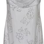 Taboo Elegant White Glitter Floral Maxi Formal Dress Women’s Size L Photo 7