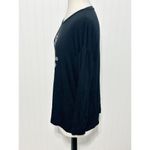 Juicy Couture Juicy by Long Sleeve Embellished Logo T-Shirt Liquorice Black XL Photo 7