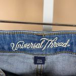 Universal Threads Universal Thread 2 / 26 High Rise Midi Button Fly Jean Shorts Jorts Rolled Retro Photo 3
