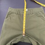 Gap  Green Slim Ankle Flat Front Khaki Pants Women's Size 8 Photo 12