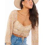 Show Me Your Mumu Revolve Rivington Crop Top in Stevie's Paisley, M Photo 3