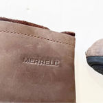 Merrell Luxe Mid 5” Ankle Boot Brown Leather Women’s Size 7.5 Brushed Metallic Photo 7