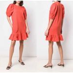 Ulla Johnson  Landry Puff‎ Sleeve Sweatshirt Dress in Chili Size M Photo 1
