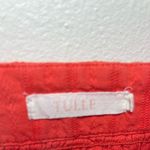 Anthropologie Tulle Mini Orange Dress Women’s Sz Small Red Photo 3