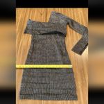 Beaufille Pinstripe One Sleeve Canopy cotton Linen Blend Stretch Mini dress 0 Gray Photo 4