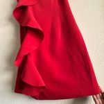 Cinq à Sept Kimberlin Ruffle Cascade Red Dress Size 4 Photo 5