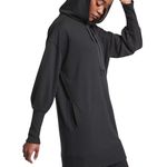 Athleta Mala Hoodie Mini Dress-Pullover Women L Black Athletic Versatile Travel Photo 2