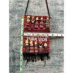 Costa Rica Pura Vida Knit Pouch Shoulder Bag w Fringe Purple Photo 6