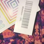 LuLaRoe Skirt Madison Tie-Dye Pink & Purple Sz 2X BNWT Pleated Elastic Waist Photo 12