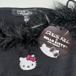 Dolls Kill x Hello Kitty and Friends NWT Sz 2X Black - Faux Fur Trim Tank Dress Photo 4