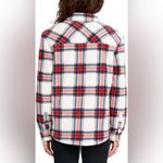 Sage Plaid Sherpa Lined Shacket Photo 2